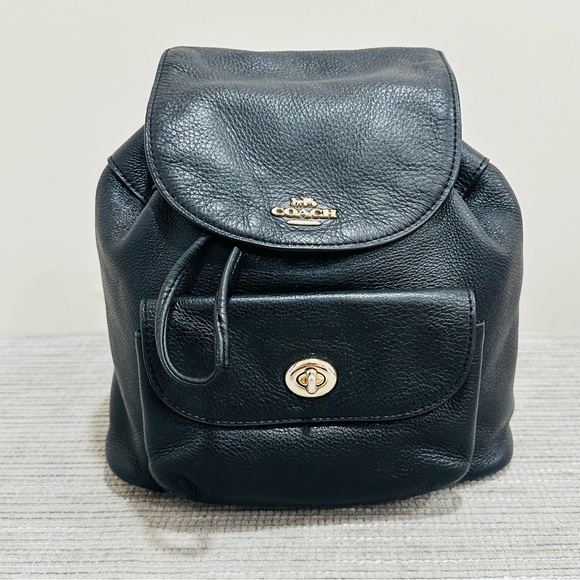 coach billie backpack Small Black Size 20x8x21  Bagloverz Caroline COACH Mini Billie Backpack Pebble